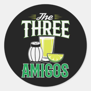 De drie Italiaanse Cinco de Mayo Gift Ronde Sticker