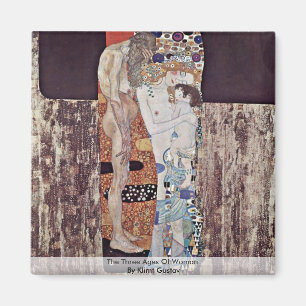 De drie jaren vrouw van Klimt Gustav Magneet