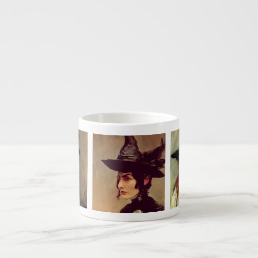 De drie jonge zusterheksen espresso kop (Voorkant)