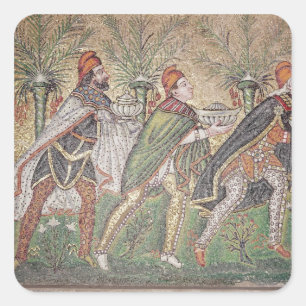 De drie koningen vierkante sticker