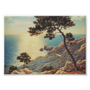 De drie kroonlijsten van de Franse Riviera Foto Afdruk