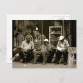 De drie Mannen van de Wijze van de Hoogte van het  Briefkaart (Voorkant / Achterkant)