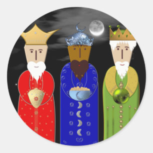 De drie Mannen van de Wise Ronde Sticker