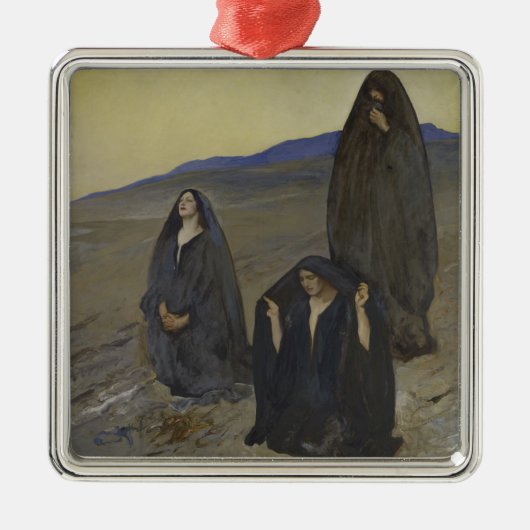 De drie marys metalen ornament (Voorkant)