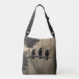 De drie merels crossbody tas