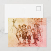 De drie musketiers van Alexandre Dumas Briefkaart (Voorkant / Achterkant)
