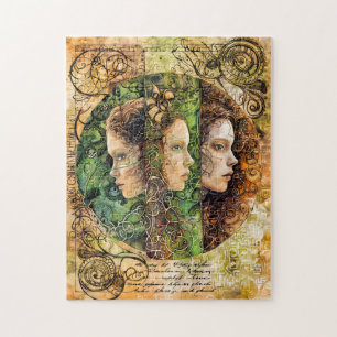 De Drie Nornen, Noorse Godinnen van het Lot Legpuzzel