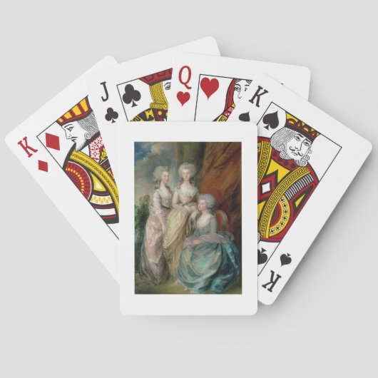 De drie oudste dochters van George III: prinses Pokerkaarten (Achterkant)