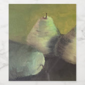 De drie peren  wijn etiket (Enkel label)