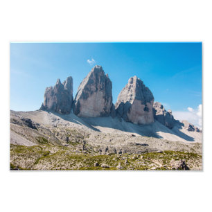 De drie pieken van Lavaredo Foto Afdruk