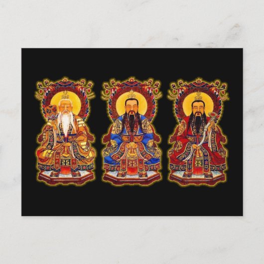 De drie puur briefkaart (Voorkant)