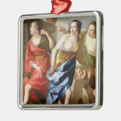 De drie races metalen ornament (Links)