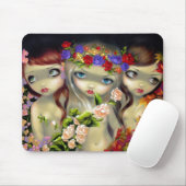"De drie races" Mousepad Muismat (Met muis)