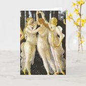 De drie races van Sandro Botticelli Kaart (Gele Bloem)