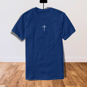 De drie spijkers wit kruis Christelijk T-shirt