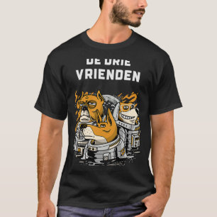 De drie vriendenknoppen van de Dog van de Honden v T-shirt