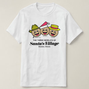 De drie werelden van het dorp Santa, Dundee, IL T-shirt