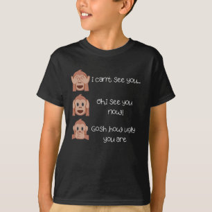 De drie wijze apen grappig T-shirt