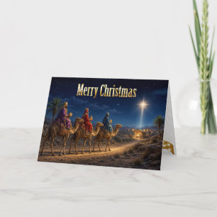 De drie wijzen brengen geschenken kaart