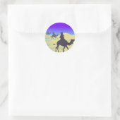 De drie Wisemen Ronde Sticker (Tas)
