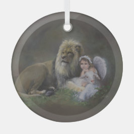 De drie zegels glas ornament