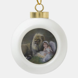 De drie zegels keramische bal ornament