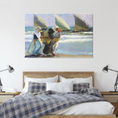 De drie zeilen - Joaquin Sorolla Canvas Afdruk (Insitu (Slaapkamer))