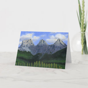 De drie zussen in Canmore, Alberta, Canada Kaart
