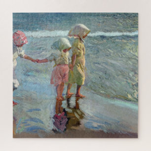 De drie zusters op het strand door Joaquin Sorolla Legpuzzel