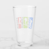 De drievoudige kroon van wandelglas glas (Achterkant)