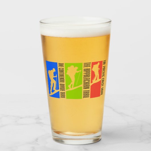 De drievoudige kroon van wandelglas glas (Voorkant gevuld)