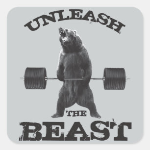 De drijfveer van de beest vrijmaken vierkante sticker