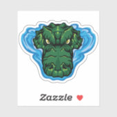De drijvende alligator sticker (Vel)