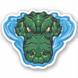 De drijvende alligator sticker