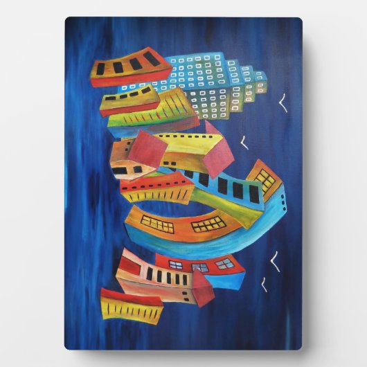 De drijvende stad fotoplaat (voorkant)