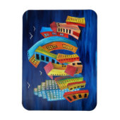 De drijvende stad magneet (Verticaal)