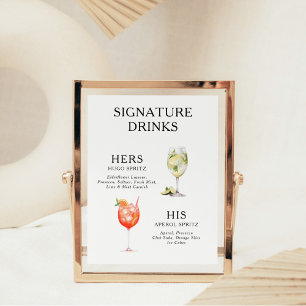 De Drink van de handtekening het Poster van het Ko