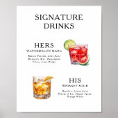 De Drink van de handtekening het Poster van het Ko (Voorkant)