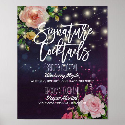 De Drink van de Handtekening van het huwelijk de F Poster (Voorkant)