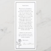 De DRINKEN + mooie tekst Tijdloze Bloei Menu (Achterkant)