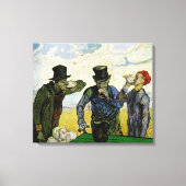 De Drinkers door Vincent van Gogh Canvas Afdruk (Voorkant)