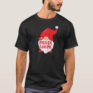 De Driver Gnome  Bijpassende Kerst Kleding Ragla T-shirt
