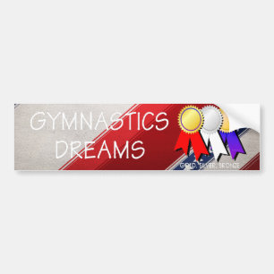 De Dromen van de Gymnastiek van het T-SHIRT Bumpersticker