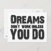 De dromen werken niet briefkaart (Voorkant / Achterkant)