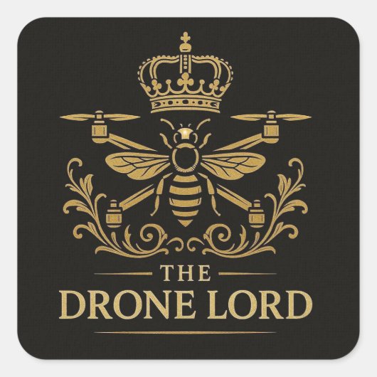De Drone Lord Lux Sticker (Voorkant)