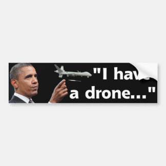 De Drone Warrior Bumpersticker
