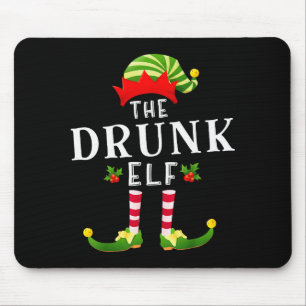 De Dronken Elf Kerst Matchende Pyjama  Muismat