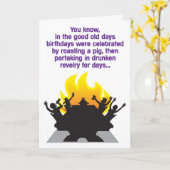 De dronken Kaart van de Verjaardag van de (Gele Bloem)