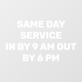 De droog wasmachines snel uitschakelen raamsticker (Vel)