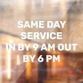 De droog wasmachines snel uitschakelen raamsticker (Vel 2)